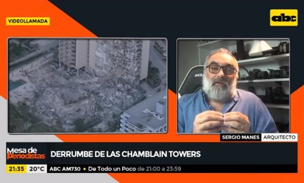 Derrumbe en Miami: “Con vigas, esto no pasaba”, afirma arquitecto argentino