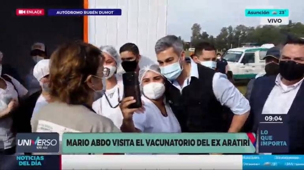 Diario HOY | Fugaz visita de Marito en el ex Aratiri: “El presidente se va contento”