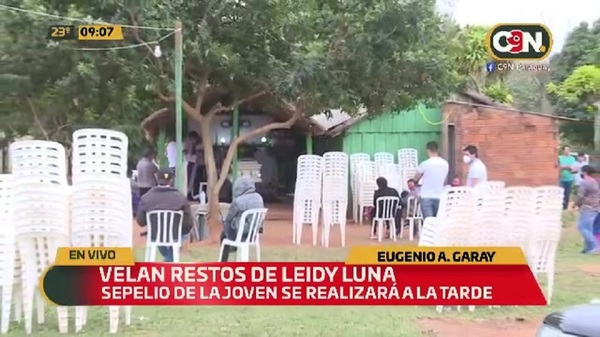 Velan los restos de Leidy Luna en Eugenio A. Garay - C9N