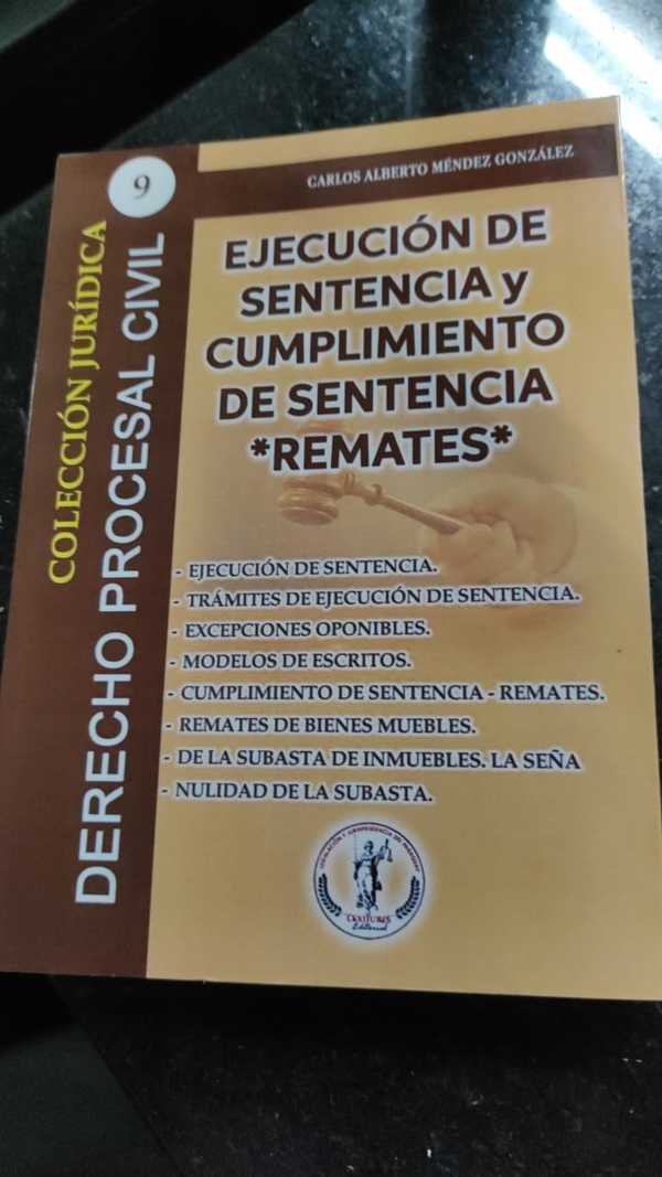 Abogado lanza libro sobre remates - Judiciales.net