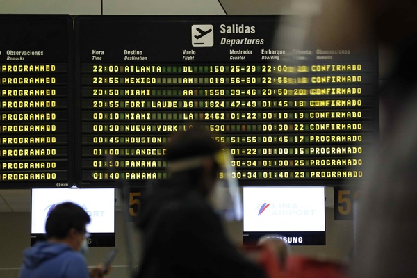 Perú mantiene suspendidos los vuelos procedentes de Brasil, India y Sudáfrica - MarketData