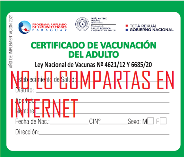 Denuncian hackeo de WhatsApp y advierten no compartir en redes libretas de vacunación - Megacadena — Últimas Noticias de Paraguay