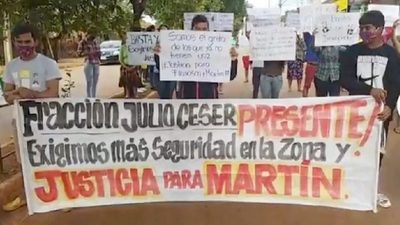 POBLADORES DEL KM 8 DE CDE EXIGEN JUSTICIA Y SEGURIDAD