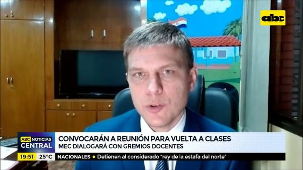 Convocarán a reunión para vuelta a clases - ABC Noticias - ABC Color