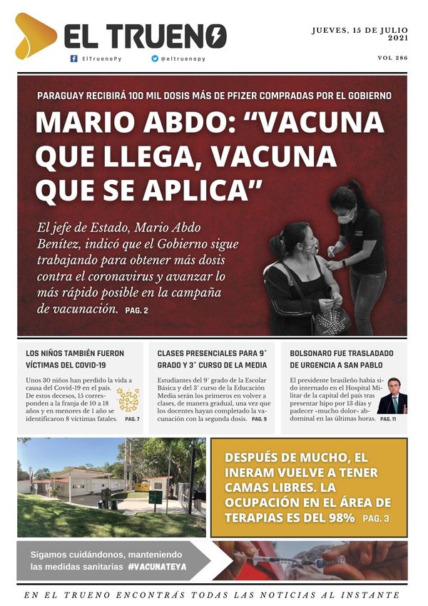 E-paper 15 de julio 2021 - El Trueno