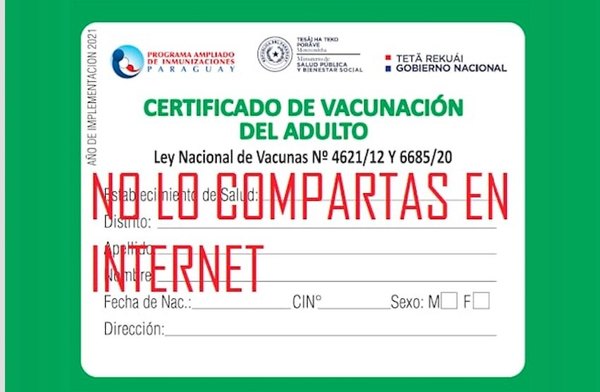 Crónica / “CHORROVAC” A FULL. Roban datos de tu tarjeta de vacunación