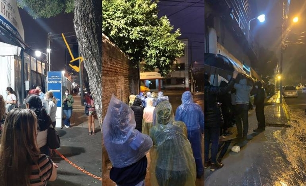 Diario HOY | Esperan bajo la lluvia su vacuna contra el Covid-19