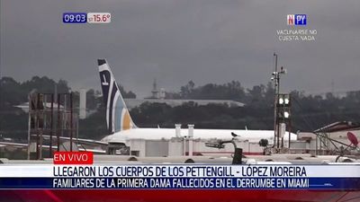 Cuerpos de la familia Pettengill-López Moreira ya están en el país para el último adiós