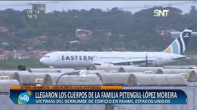 Llegaron los cuerpos de la familia Petengill - López Moreira - SNT