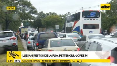 Llegaron los restos de la familia Pettengil-López Moreira - A la gran 730 - ABC Color