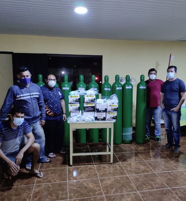 Donan balones de oxígeno a Unidad de Salud Familiar de Carapeguá - Nacionales - ABC Color