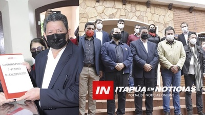 INSCRIPCIÓN DE CANDIDATURA A INTENDENTE DE ENCARNACIÓN DE CÉSAR ROJAS.