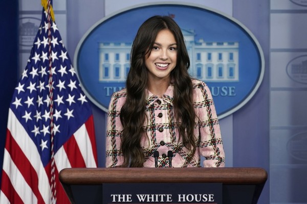 Olivia Rodrigo visitó la Casa Blanca para promover la vacunación contra el covid-19