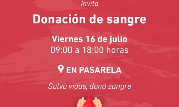 Salva vidas, doná sangre en el Shopping Mariscal