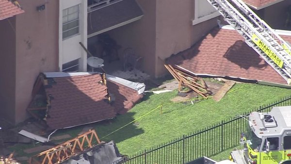 Miami: colapsa parte del techo de un edificio y las autoridades evacuan a sus ocupantes | Ñanduti