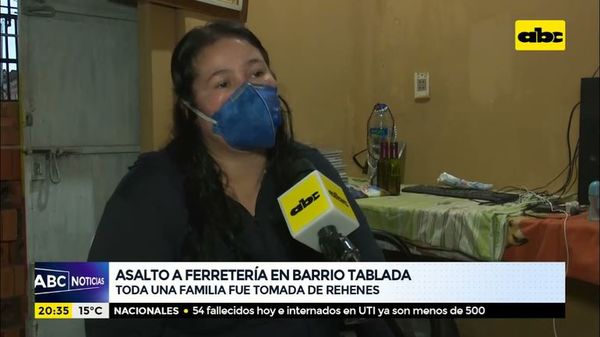 Asalto a ferretería en barrio Tablada - ABC Noticias - ABC Color