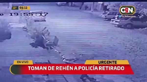Toman de rehén a Policía retirado - C9N