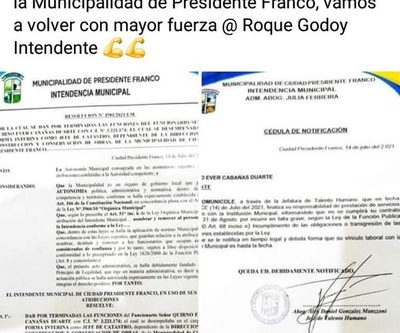 Julia Ferreira inicia feroz persecución a liberales en la Municipalidad de Franco