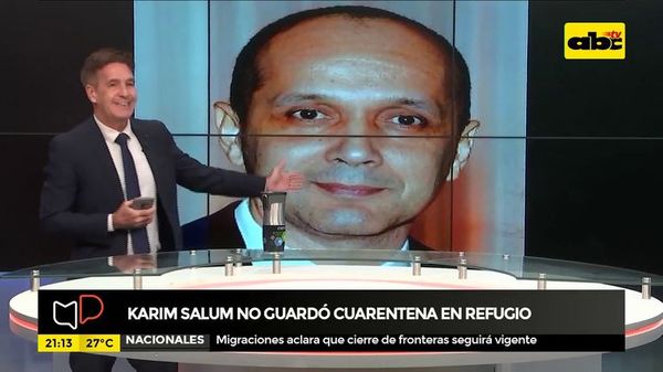 A pedido de fiscala, desestiman causa penal contra Karim Salum - Nacionales - ABC Color