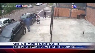 Administradora de una empresa sufre asalto en Asunción