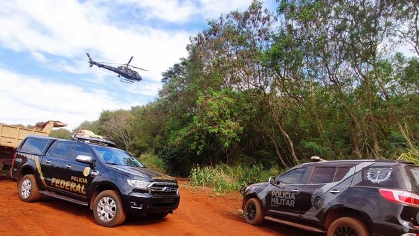 En gran operativo destruyen 15 puertos clandestinos del lago Itaipú