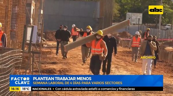 Producir más y trabajar menos días, una estrategia que ya rige en Paraguay - Nacionales - ABC Color