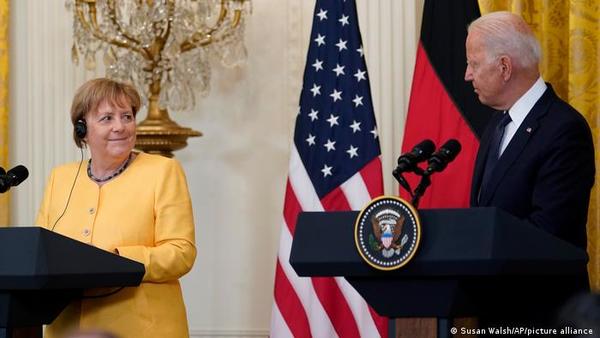 Angela Merkel se despide de Washington con temas pendientes