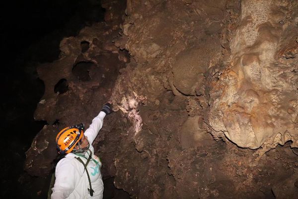 Descubrí la caverna “La Santa” en Vallemí