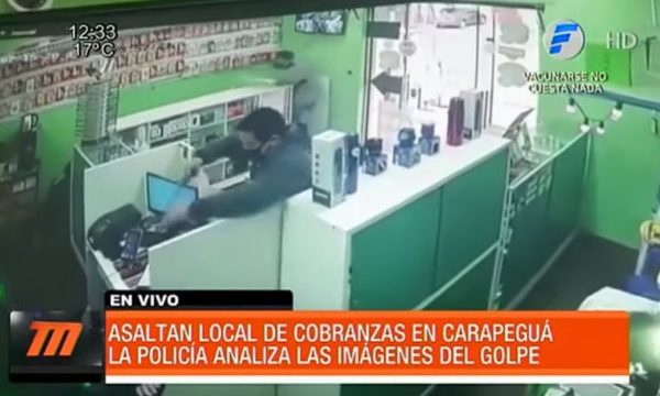 Así asaltaron un local de cobranzas en Carapeguá | Telefuturo