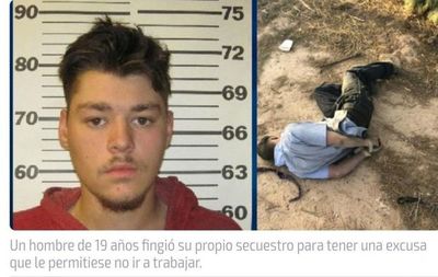 EE.UU: detienen a un hombre que fingió su secuestro para no ir al trabajo