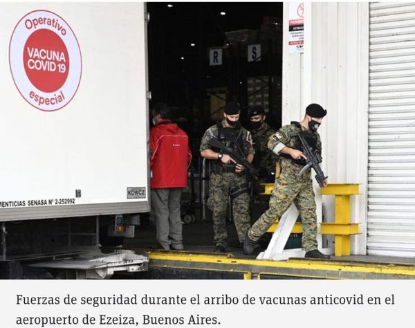 Investigan el robo de vacunas contra el covid-19 en Argentina