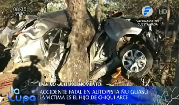 Fallece el hijo de “Chiqui” Arce en accidente sobre la autopista Ñu Guasú