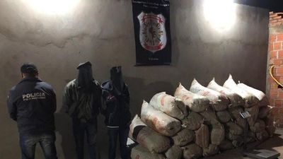 Dos aprehendidos con 512 kilos de marihuana en Capitán Bado