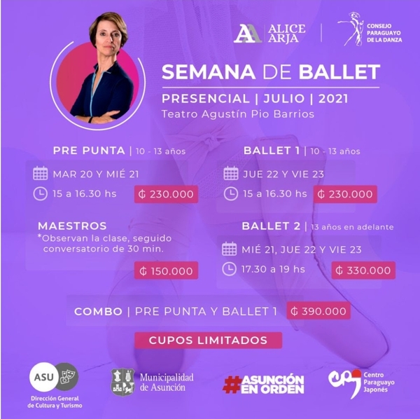 Semana del ballet con la maestra Alice Arja