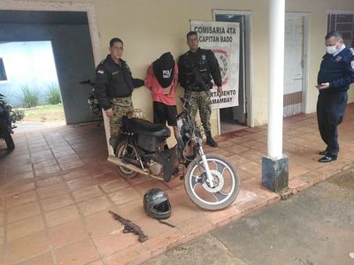 Policías de Capitán Bado sacan de circulación a un supuesto asaltante - Nacionales - ABC Color