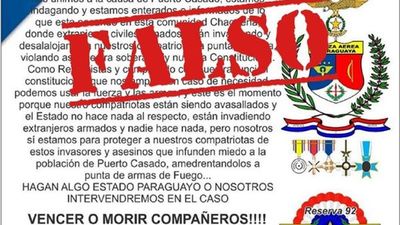 Desmienten comunicado que insta a intervención contra extranjeros