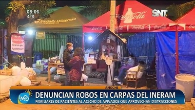 Denuncian robos en carpas del INERAM - SNT