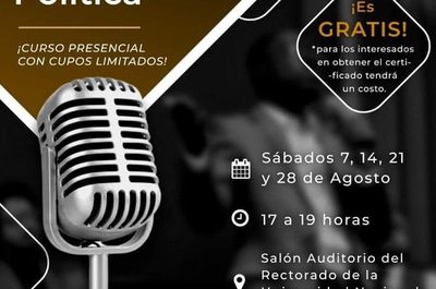 Realizarán curso de Comunicación Política