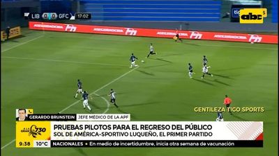 “No hace falta ser socio de un club para inscribirse a la prueba de retorno a las canchas” - A la gran 730 - ABC Color
