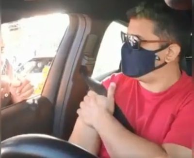 La primera vez fue un show, dice hombre del video viral en el vacunatorio Rubén Dumot - Nacionales - ABC Color