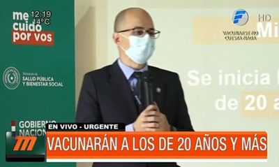 Vacunarán a los de 20 años y más desde el miércoles | Telefuturo