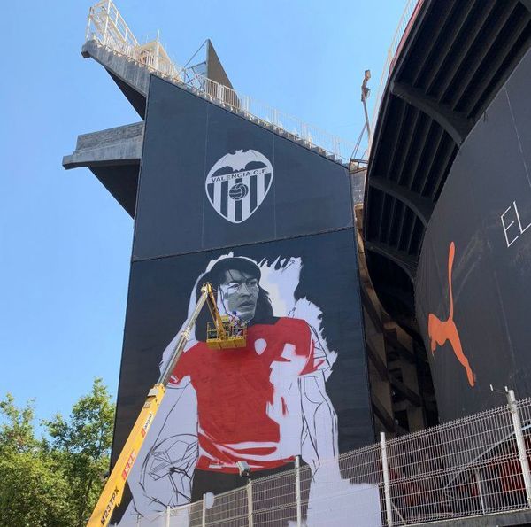 Carlos Lobo Diarte ya tiene su mural en el Mestalla