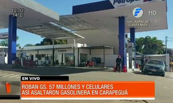 Millonario asalto a gasolinera en Carapeguá | Telefuturo