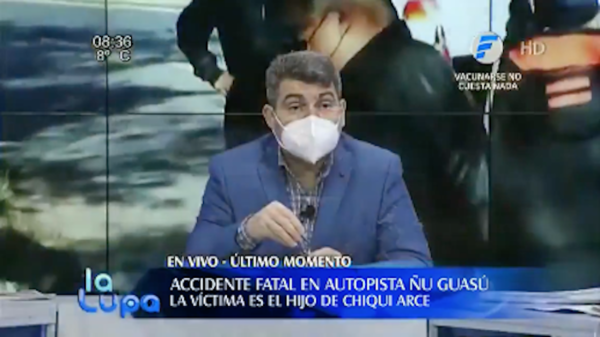 Indignación contra Telefuturo por faltar a la intimidad de Chiqui Arce