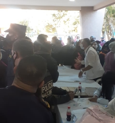 Incidentes en Minga Guazú y Hernandarias por falta de vacunas anticovid