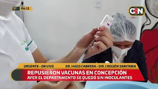 Repusieron vacunas en Concepción - C9N