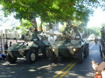 Vehículos blindados circularán por Asunción por Día del Ejército