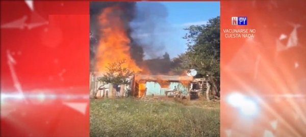 Humilde vivienda arde en llamas y familia queda en la calle | Noticias Paraguay