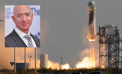 El hombre más rico del mundo, Jeff Bezos, alcanza el espacio: viaje duró 10 minutos - Noticiero Paraguay