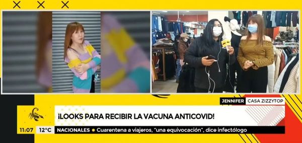 Jennifer, la espontánea comerciante que ofrece varios look para ir a vacunarse - ABC en el Este - ABC Color